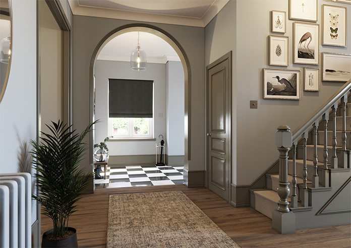 Harris, Black Ink - Roman Blind - Image 6
